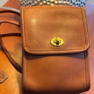 Vintage Coach Tan Leather Bag with Tag